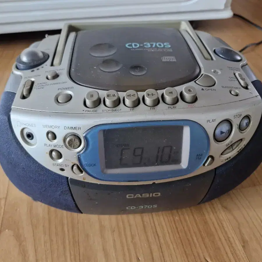 CASIO 카시오 CD-370S 라디오 CD 플레이어 음향가전 (부분고장