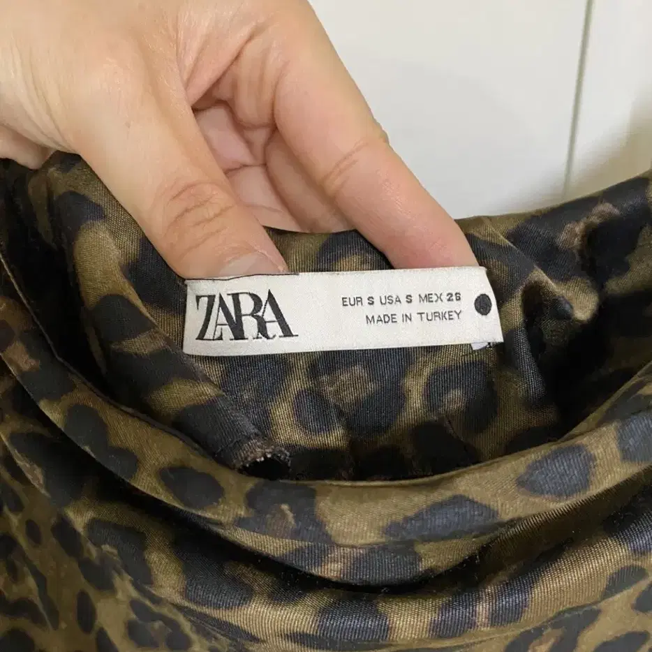 Zara 자라 레오파드 슬립 원피스