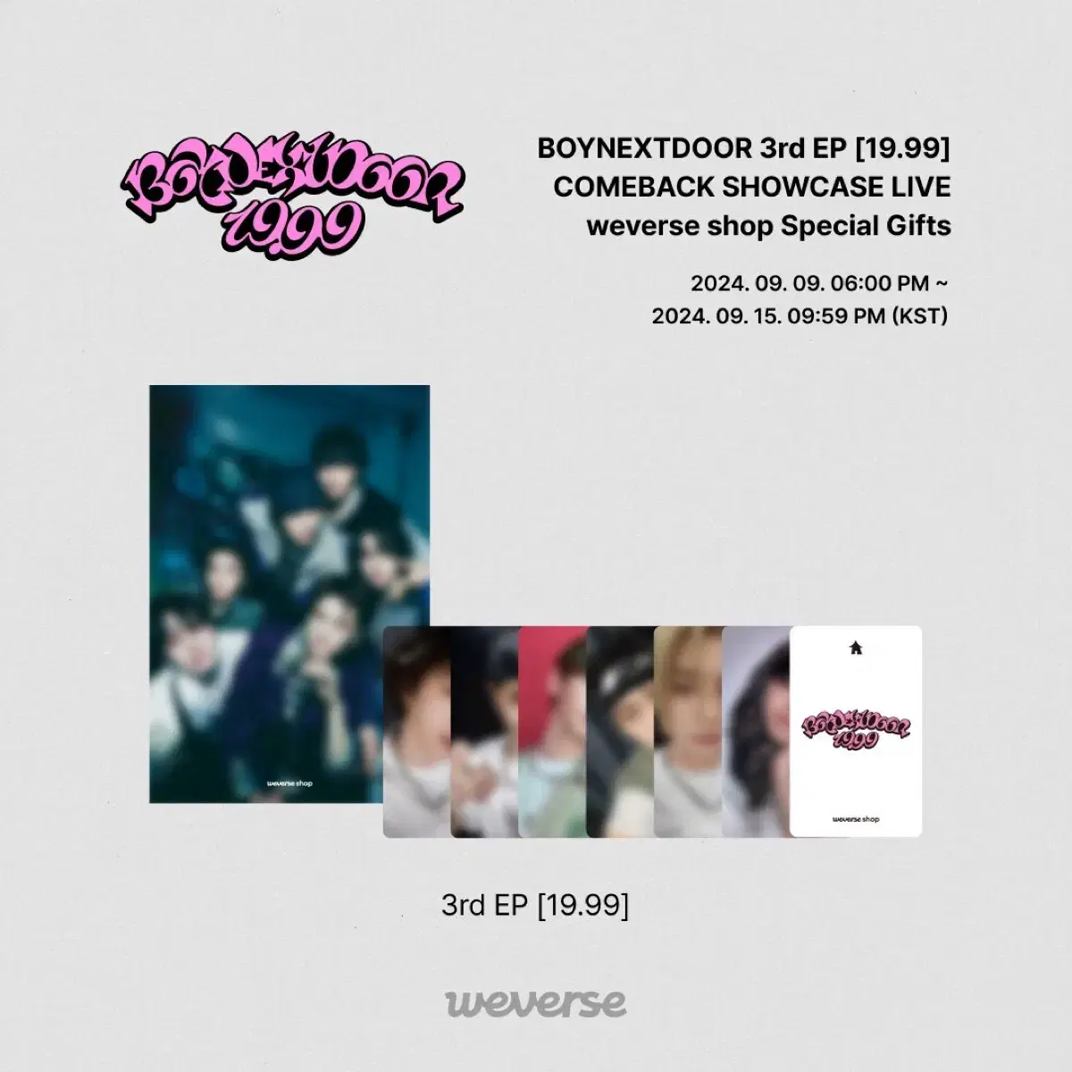 boynextdoor boynextdoor comeback showcase photocard buncheol sungho riwoo myung jaehyun taesan