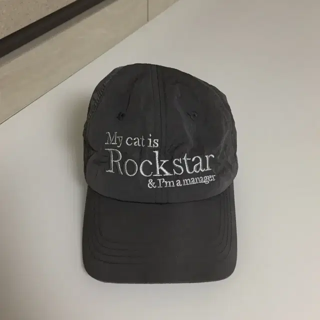 조거쉬 rockstar cat nylon cap (charcoal)