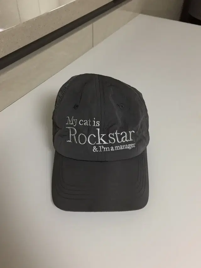 조거쉬 rockstar cat nylon cap (charcoal)