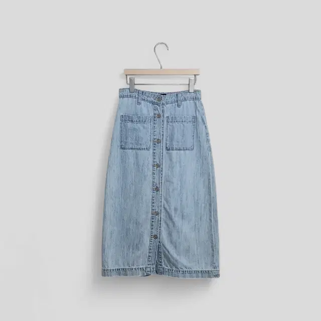 Gap 데님 미디 스커트 단추 빈티지 치마 W00055