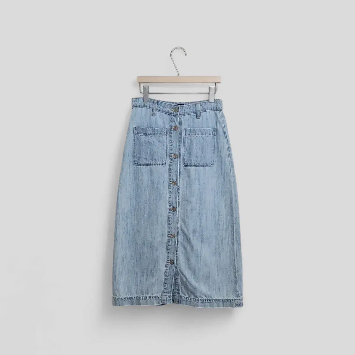 Gap 데님 미디 스커트 단추 빈티지 y2k 치마 W45