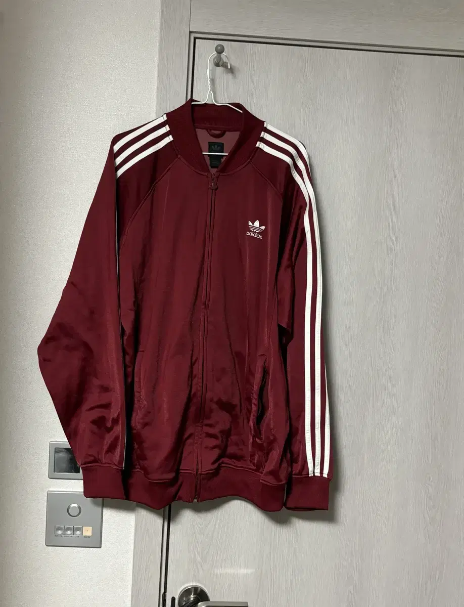 (International) Adidas Superstar Burgundy Track Top Jersey