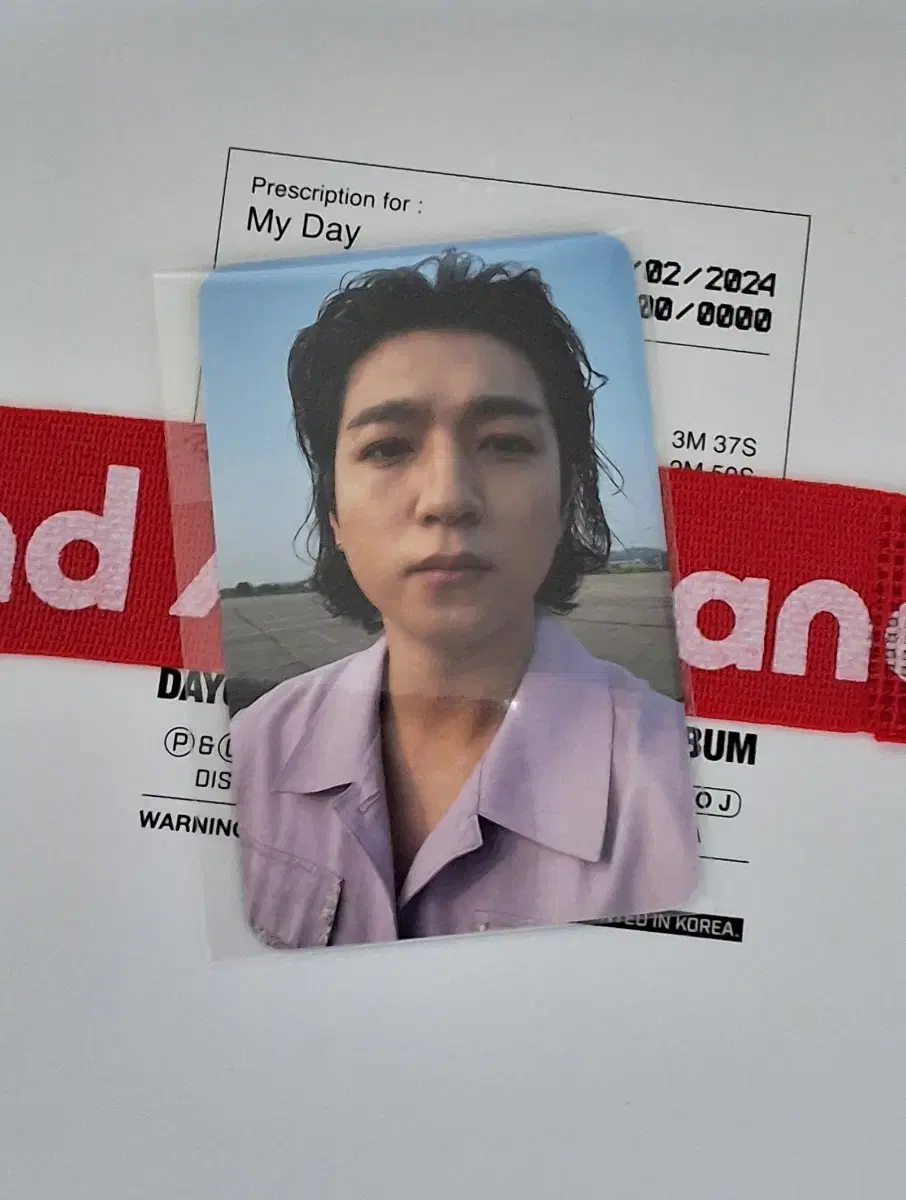 Day 6 photocard Sungjin Bandaid aladin pre-order benefit unreleased photocard WTS