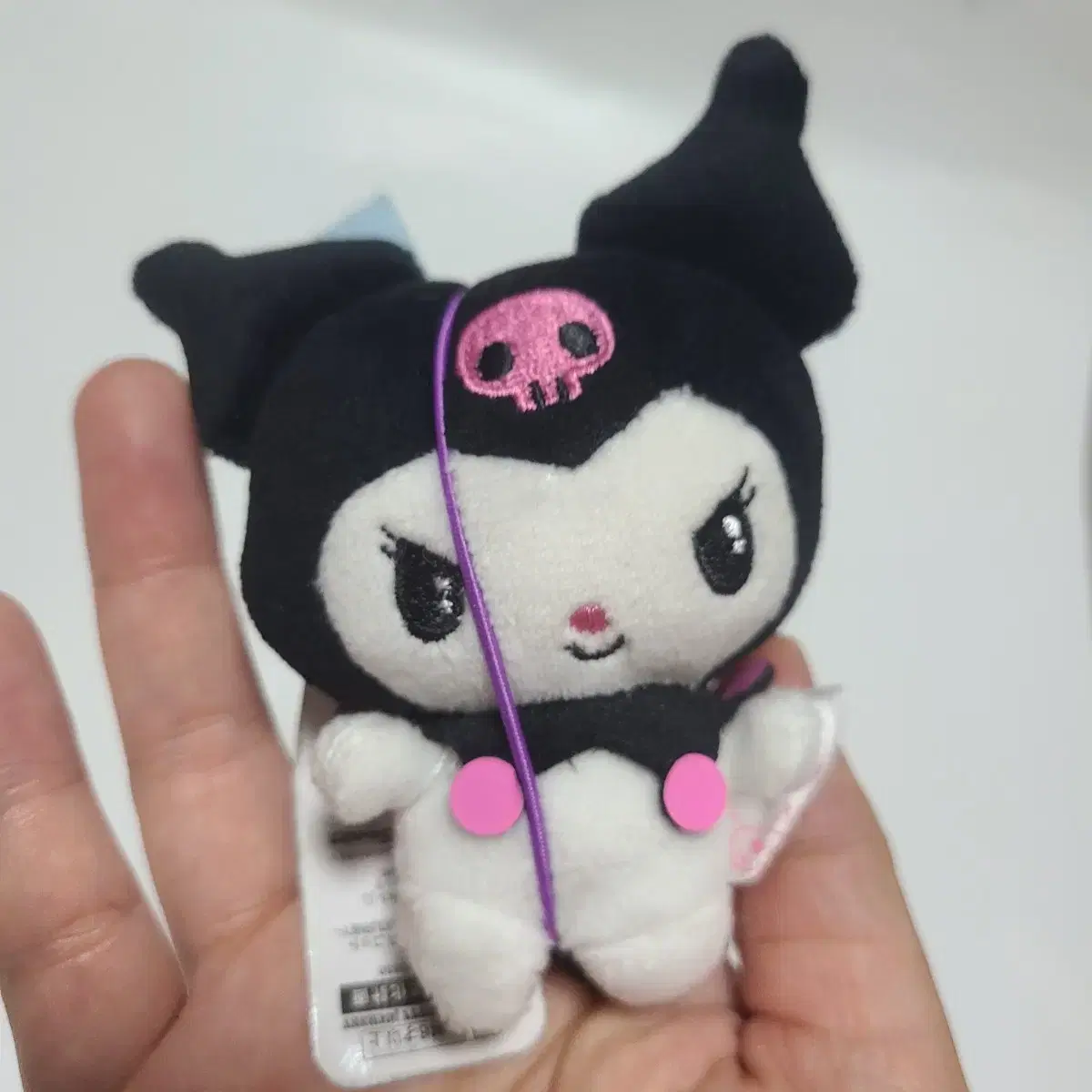 Sanrio Angel Demon Kuromi doll Figures Nui Goods Character Strap Keyring