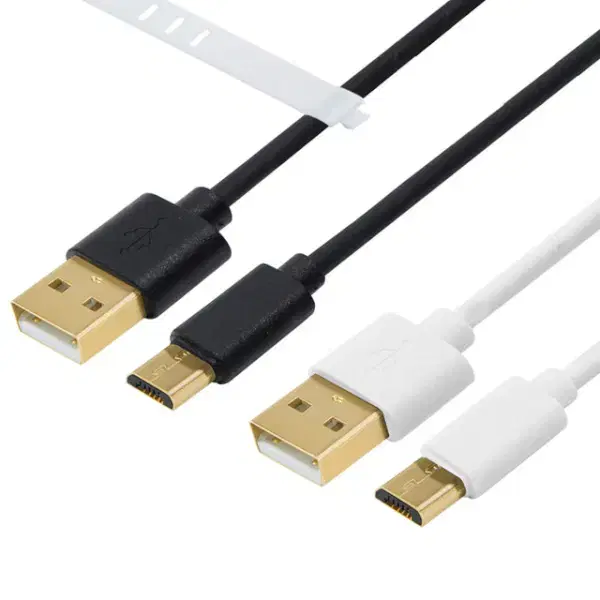 USB2.0 변환 마이크로5핀 고속충전 케이블 블랙 1m