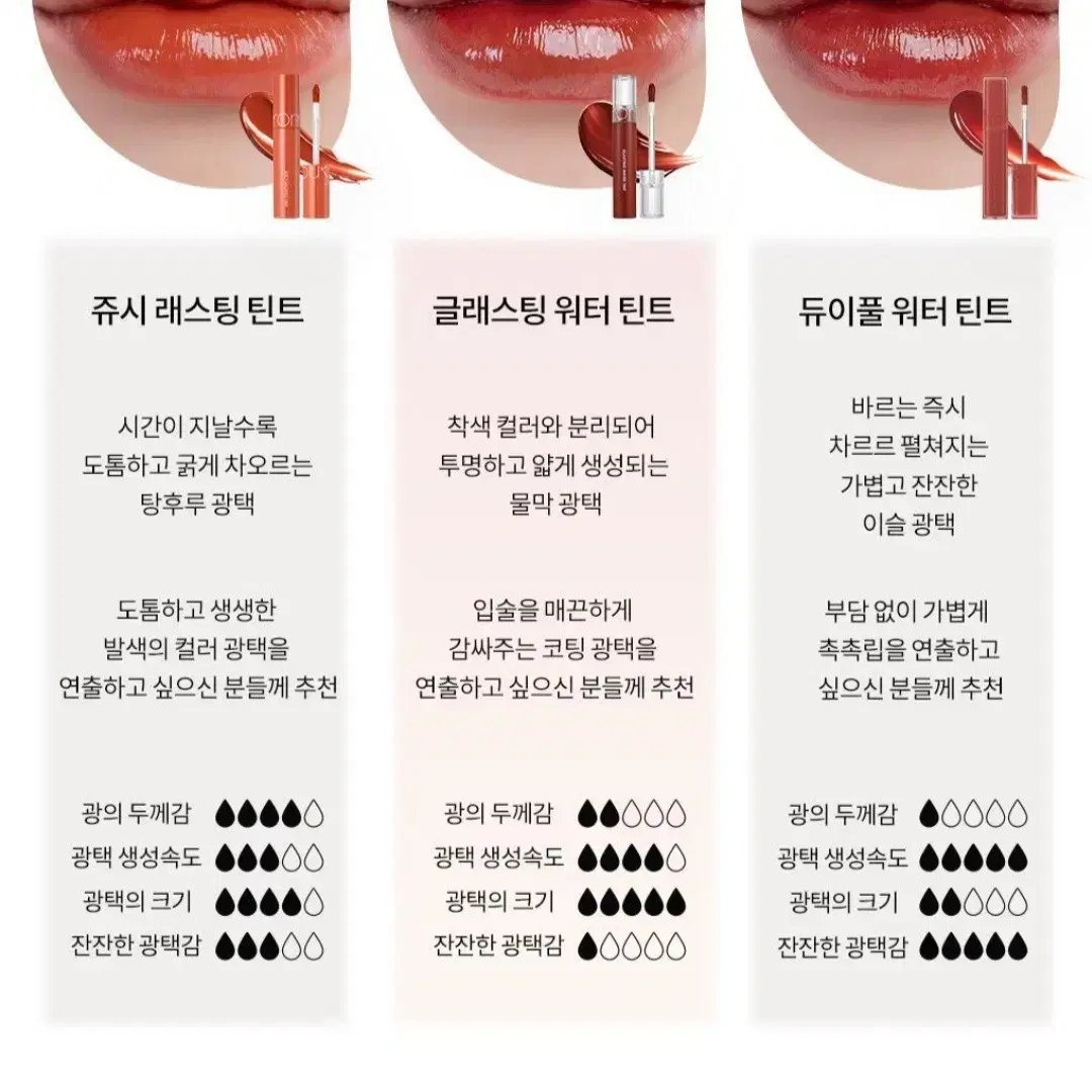 롬앤 글래스팅 워터 틴트 14 모브문 네고 가능