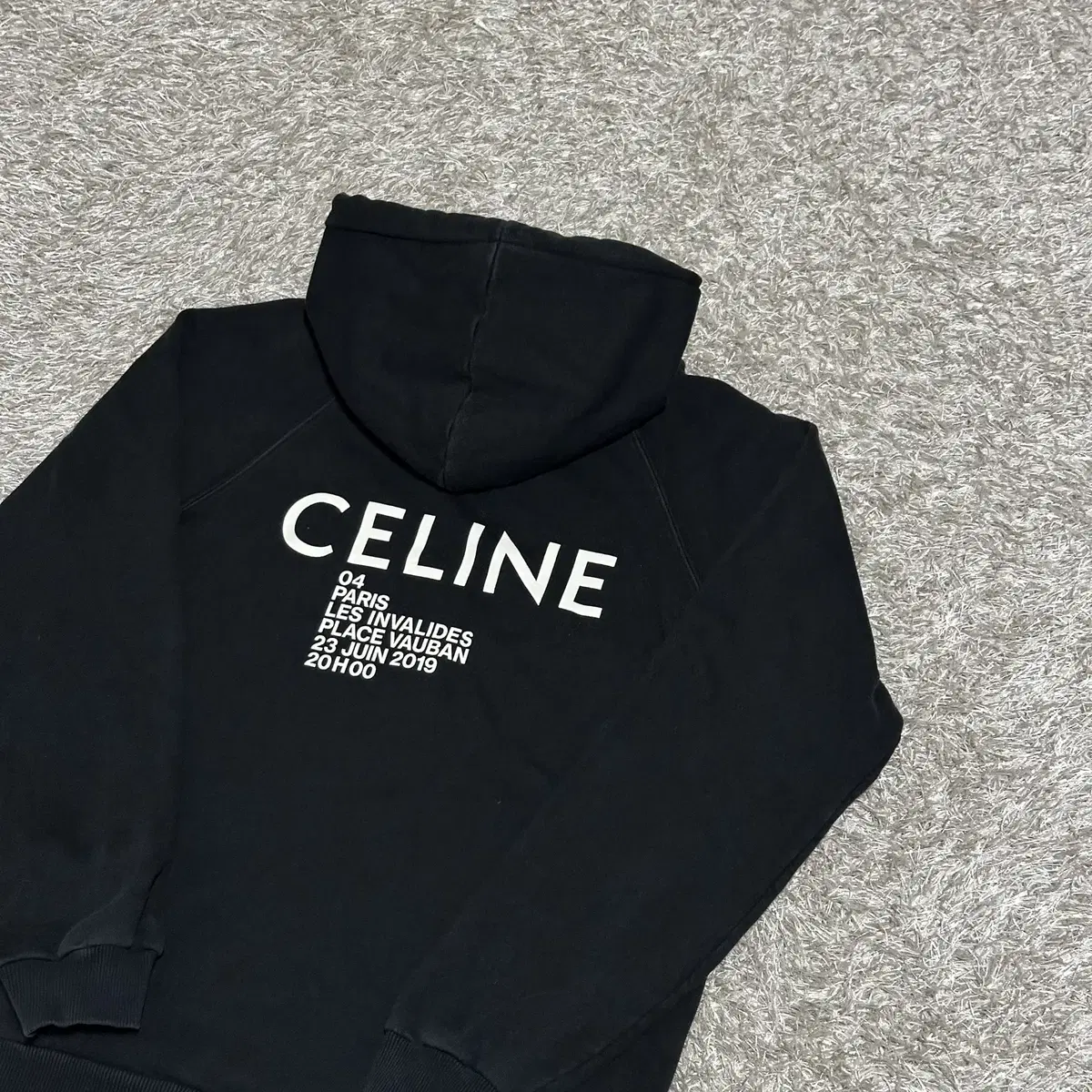 [rio] seline back logo hoodie for paris fashion week 2019