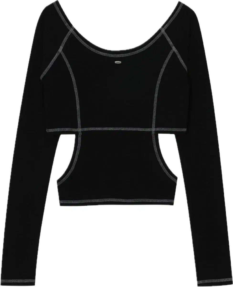 보헤미안서울 SIDE CUT - OUT LONG SLEEVE, BLACK