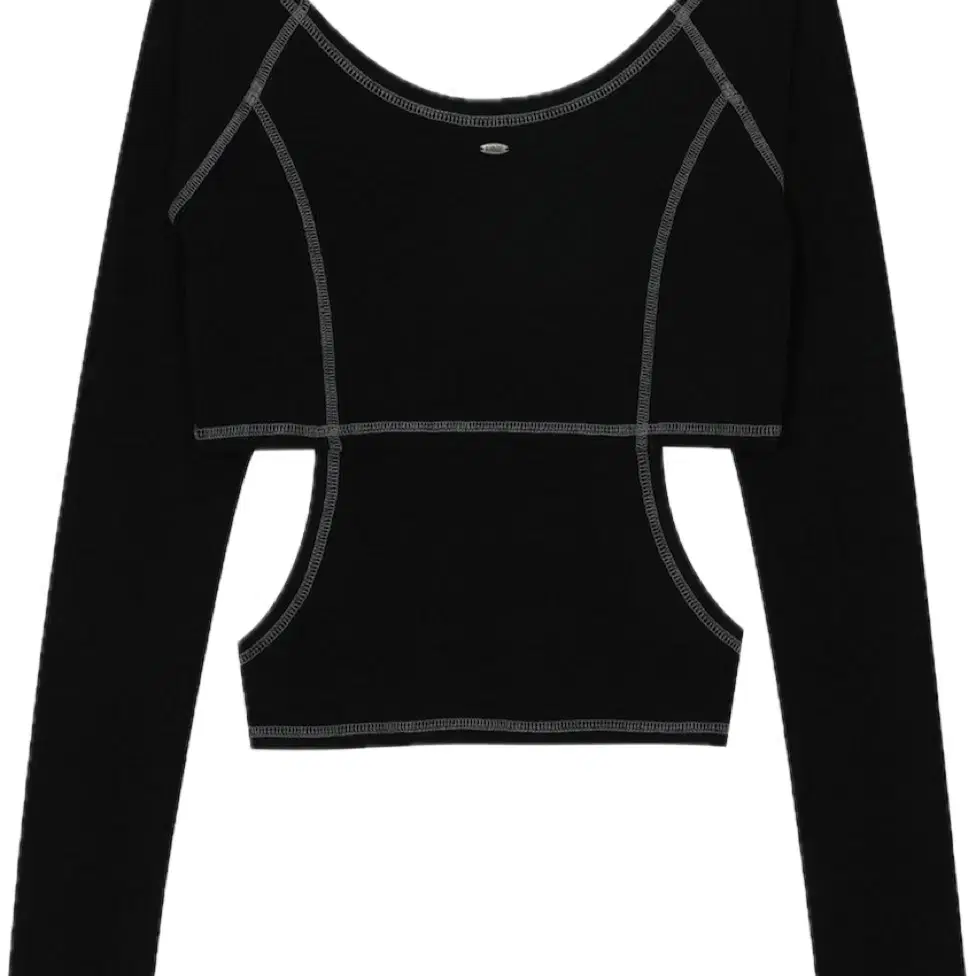 보헤미안서울 SIDE CUT - OUT LONG SLEEVE, BLACK