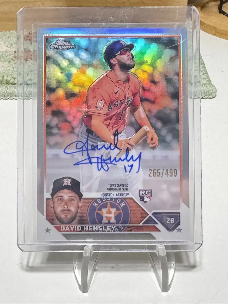 Topscom MLB David Hensley Rookie On Auto 499 Limited