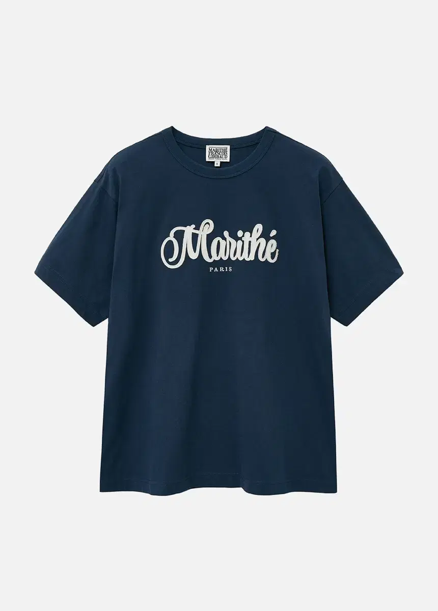 마리떼 JERSEY APPLIQUE EMBROIDERY LOGO TEE