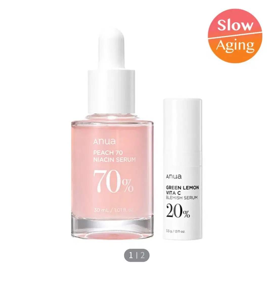 아누아 복숭아 나이아신아마이드 세럼 30ml+비타C 세럼3.3g