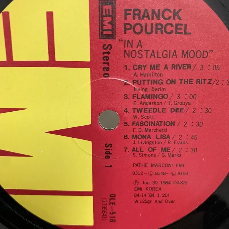 FRANCK POURCEL LP / AA4768