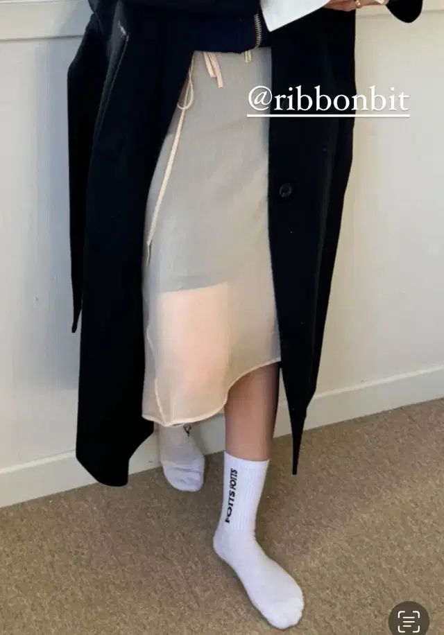 Decad sheer skirt 리본빛 리본빗 스커트 ribbonbit