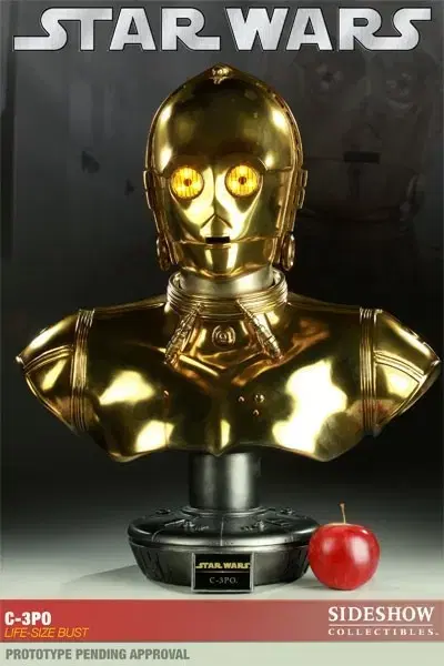 스타워즈 C3PO 사이드쇼 라이프사이즈 버스트 미개봉 새상품