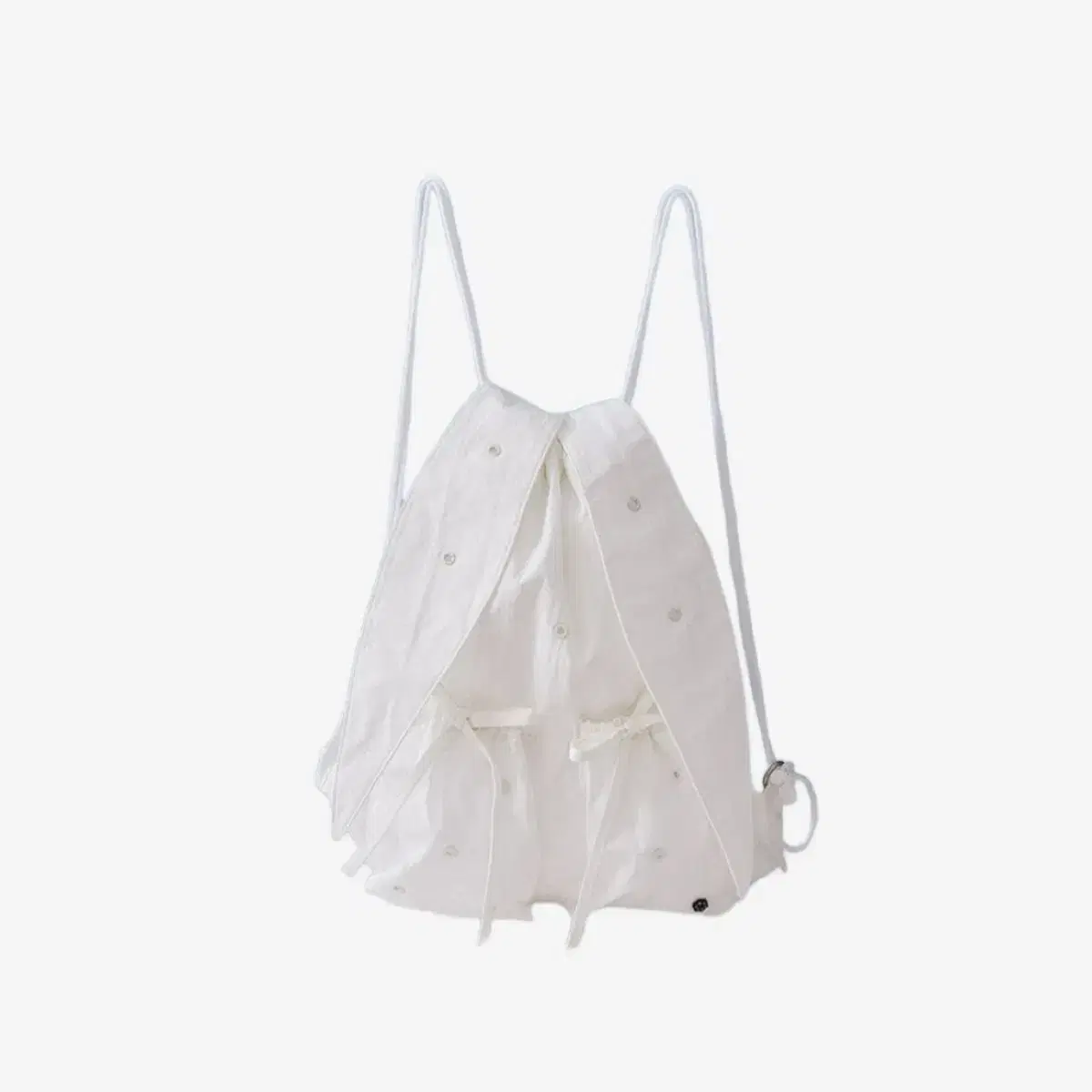 New Jeans Collette String Bag Backpack White White