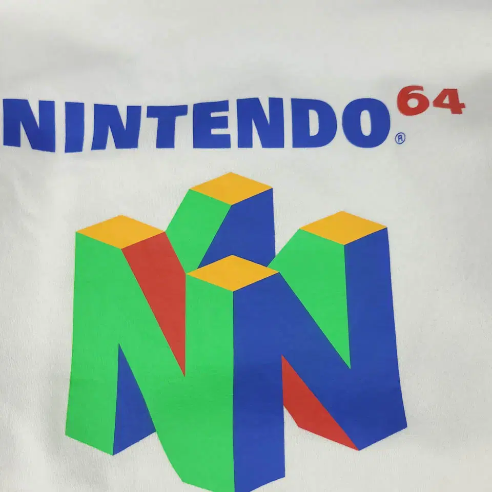 H&M 에이치앤엠 LOGG 화이트 멀티컬러 닌텐도 NINTENDO 64