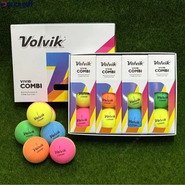 Volvik 볼빅 비비드 콤비 3피스 무광 반반볼 마포골프샵 몬스터골프