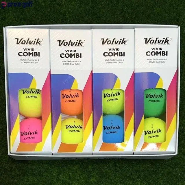 Volvik 볼빅 비비드 콤비 3피스 무광 반반볼 마포골프샵 몬스터골프