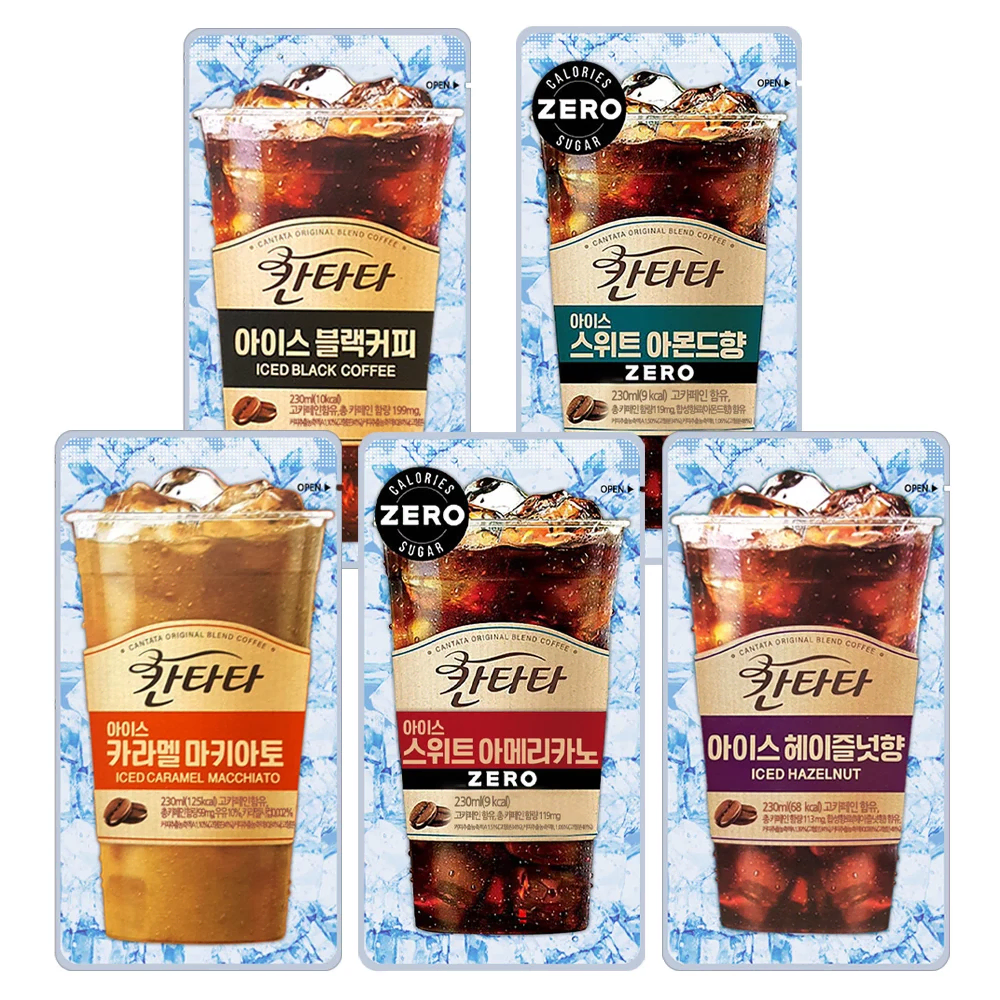 무료배송-칸타타 230ml 20개 파우치 아이스커피 5종