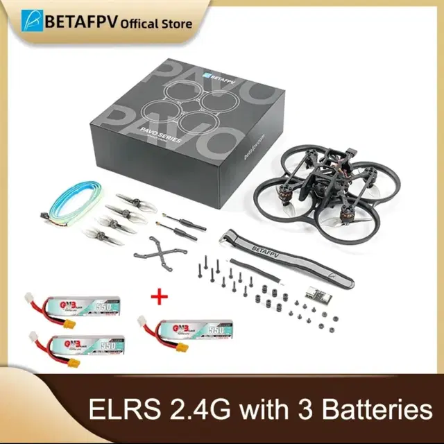 BETAFPV Pavo20 베타FPV 파보20 배터리 3개 포함 ELRS