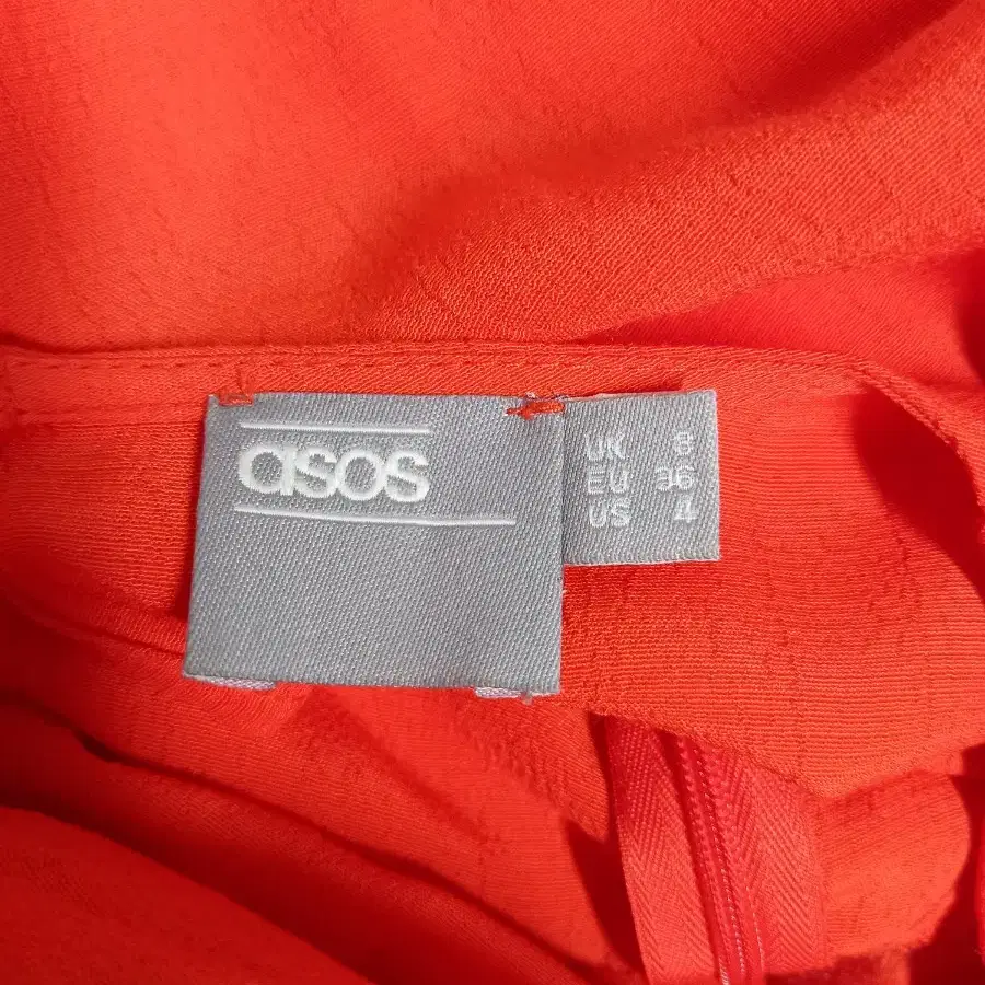 아소스 ASOS 선명주황 비스코스 맥시원피스 55