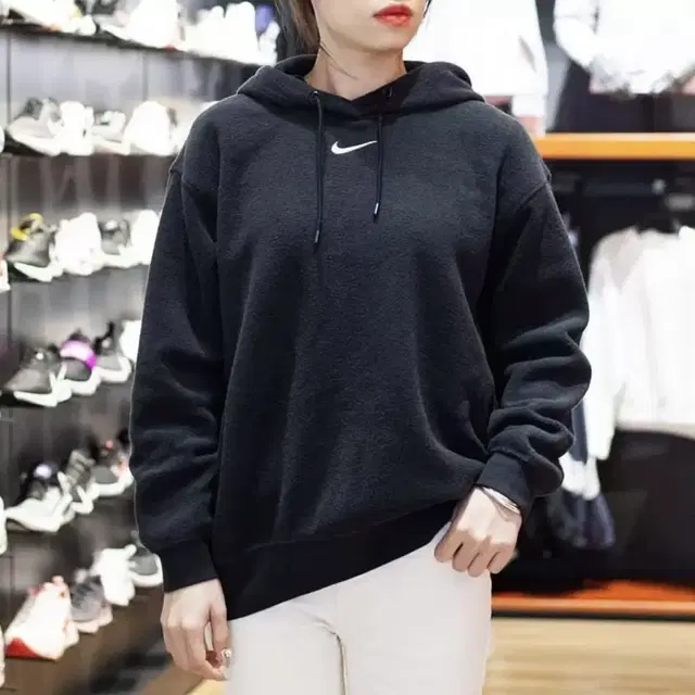 [ L ] Nike 나이키 후리스 스우시 후드티