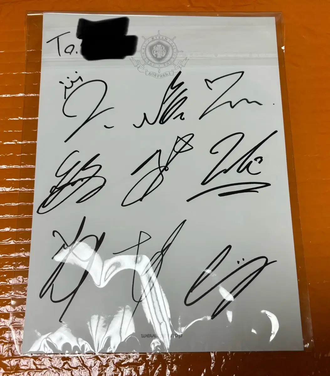 &team aoarashi group sign mini poster