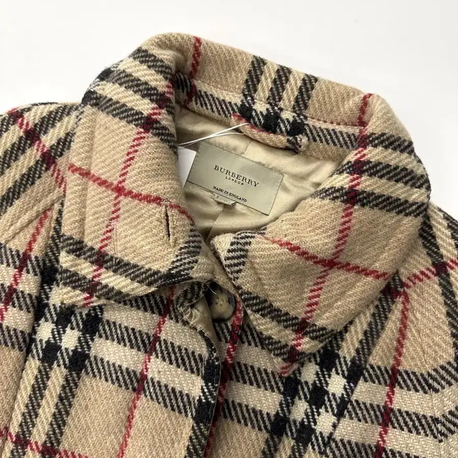 Burberry 버버리 런던 베이지 노바체크 울 롱코트