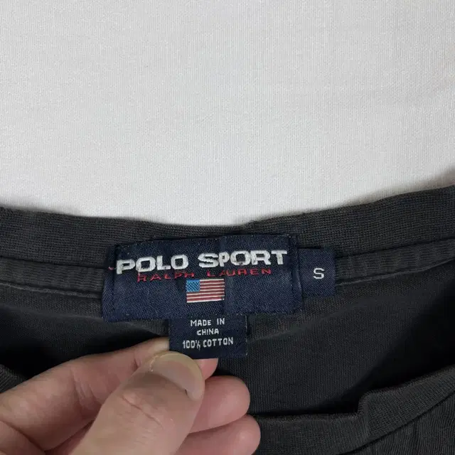 90s 폴로스포츠 polo sport 스키맨 프린트 반팔티