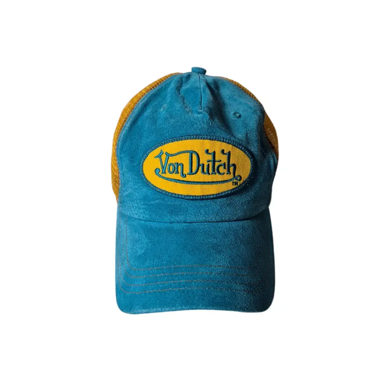 VonDuTch) 본더치 y2k 스웨이드 투톤 매쉬캡