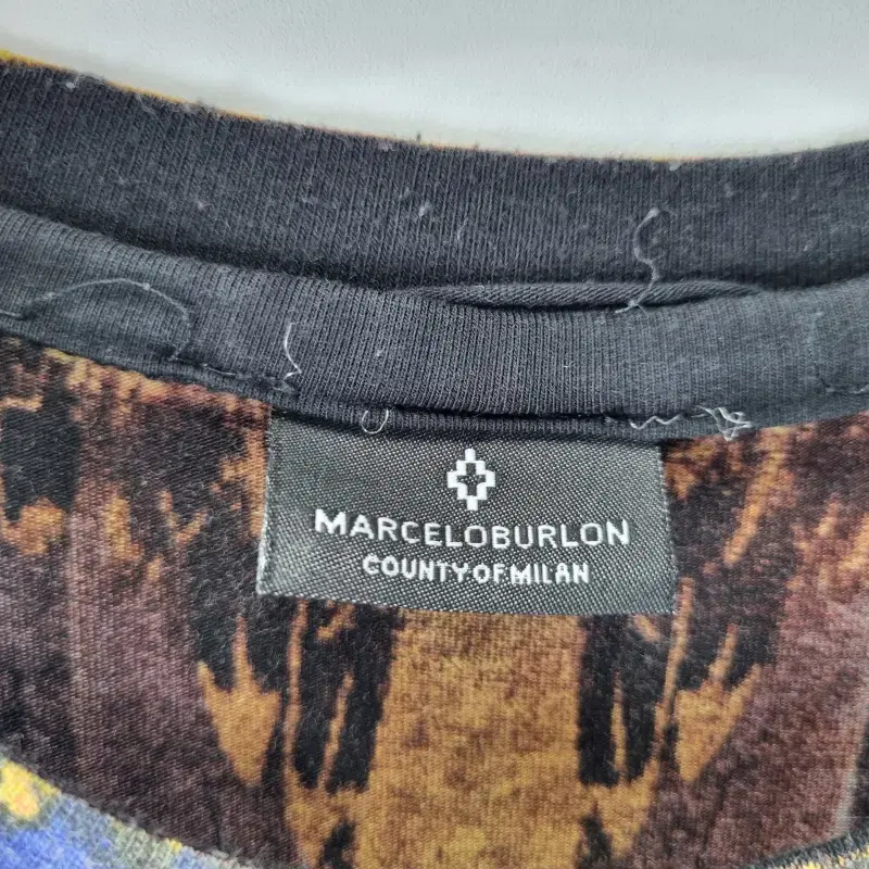 Z5507 MARCELOBURLON 블랙 윙 프린트 반팔티 남L