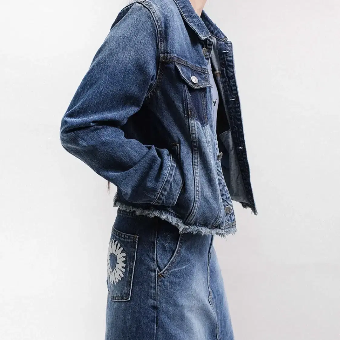 999휴머니티 denim jacket 청자켓