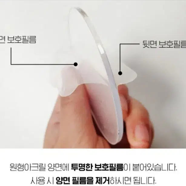 투명 원형 아크릴 두께10t(mm)-지름60mm