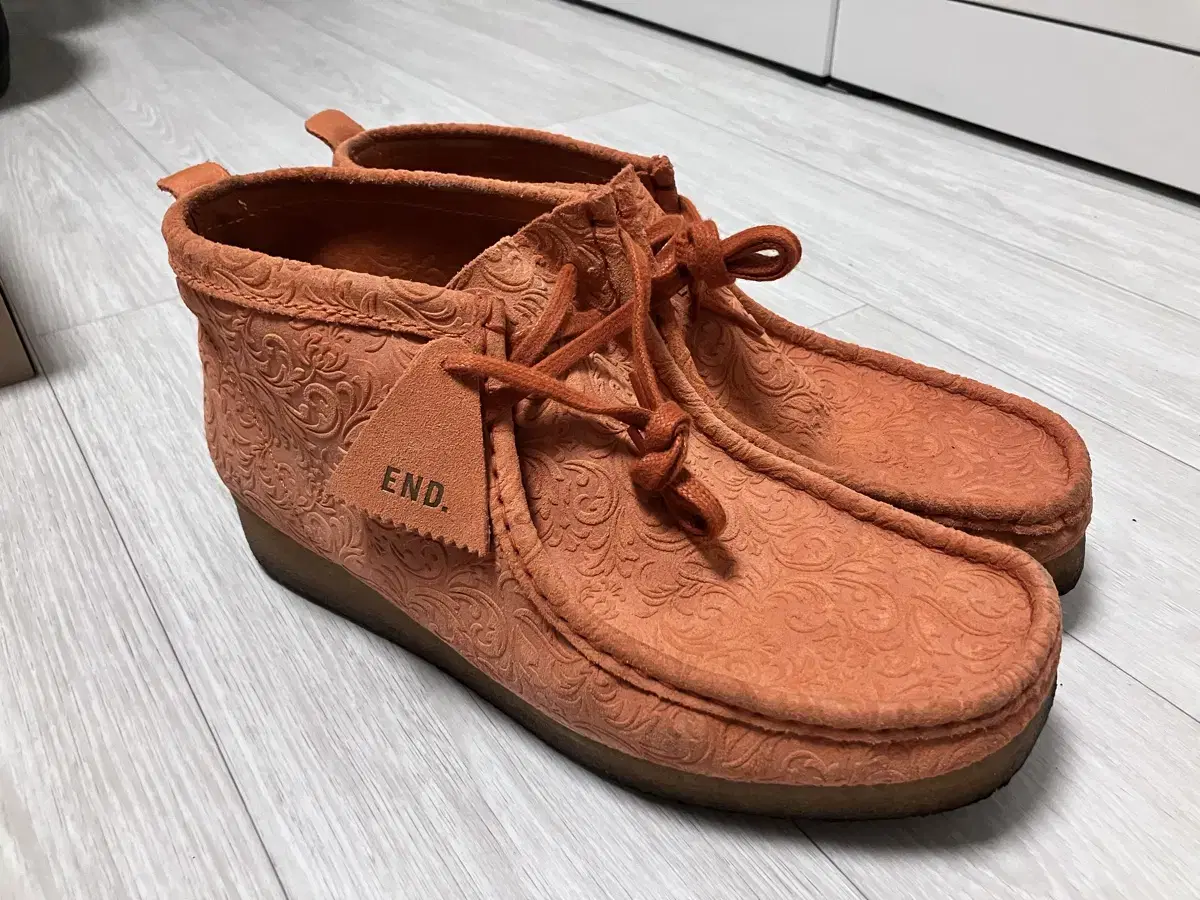 Clarks 클락스 왈라비 부츠 플라워 스웨이드 UK10.5