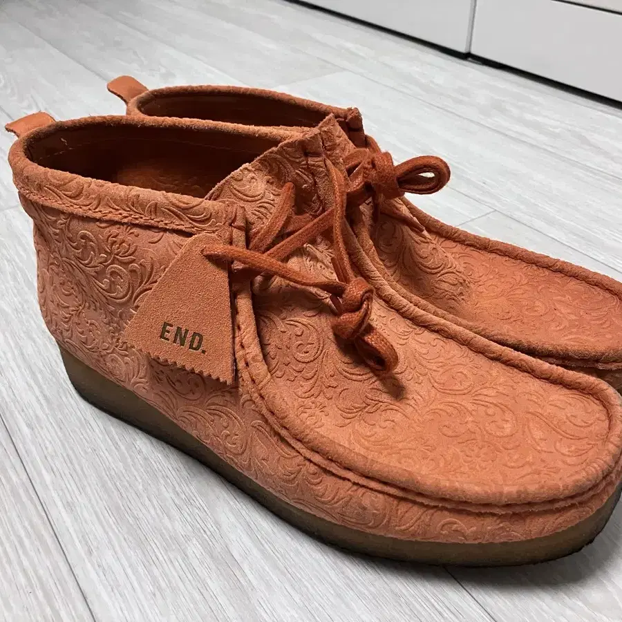 Clarks 클락스 왈라비 부츠 플라워 스웨이드 UK10.5