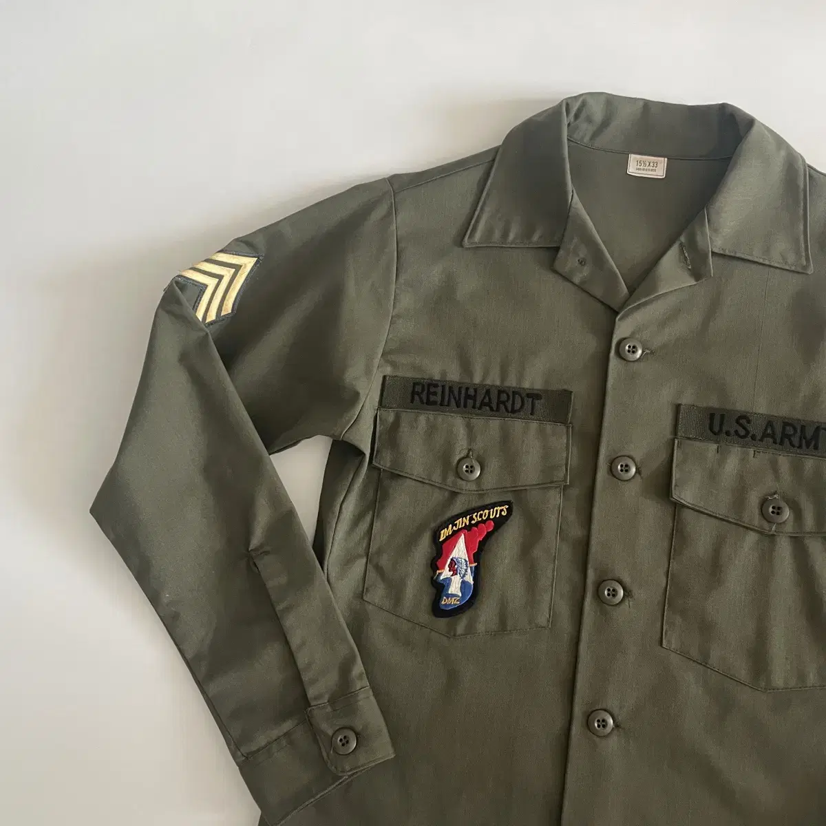 U.S. ARMY OG-507 Shirts 15 1/2X33 약95사이즈