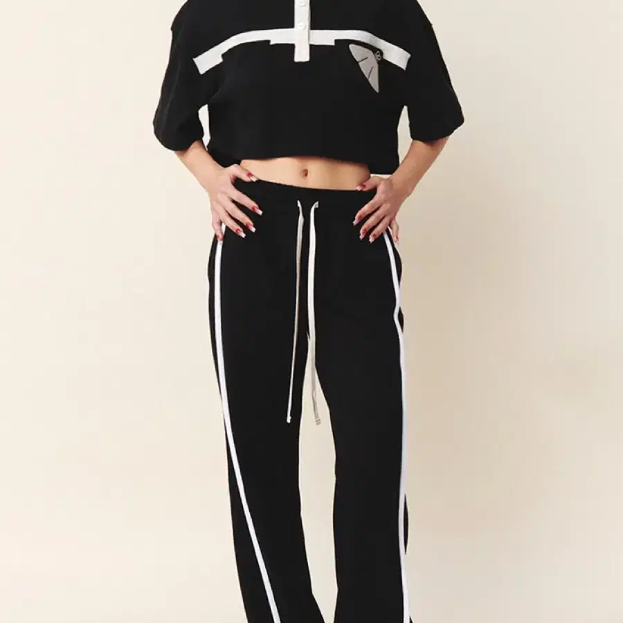 kijun Flared Lounge Pants Black 기준 부츠컷