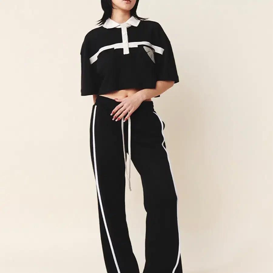 kijun Flared Lounge Pants Black 기준 부츠컷