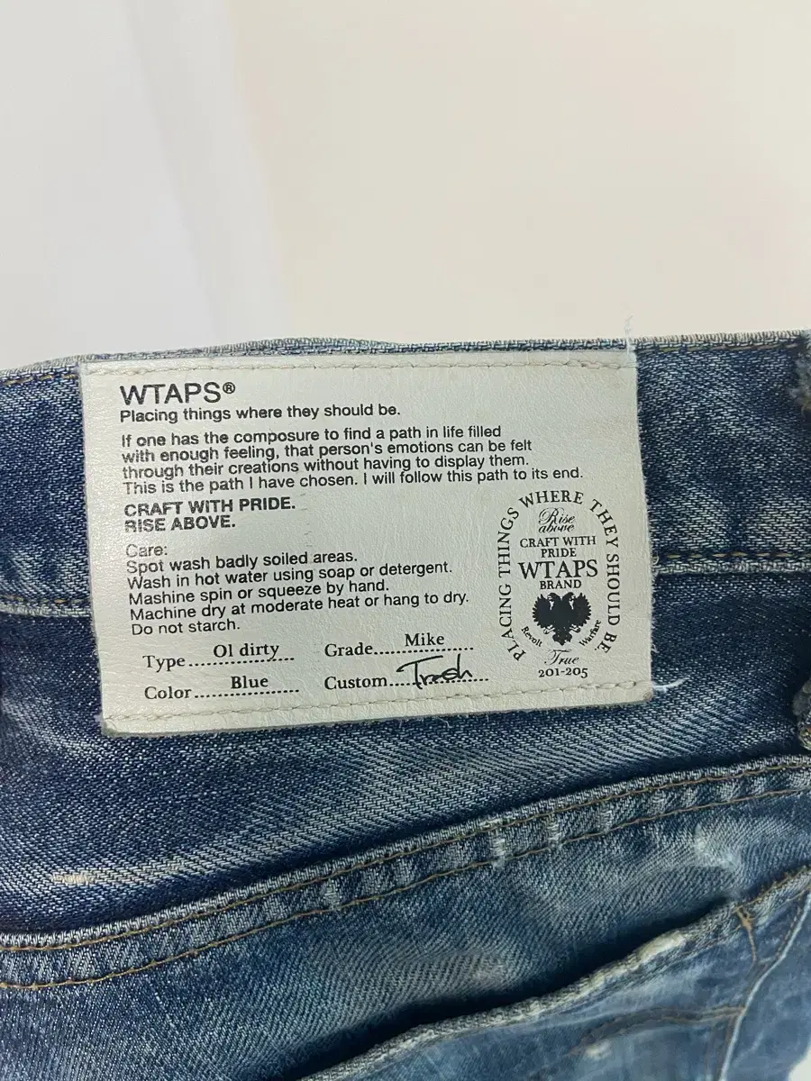 07 wtaps 데님 32-34사이즈