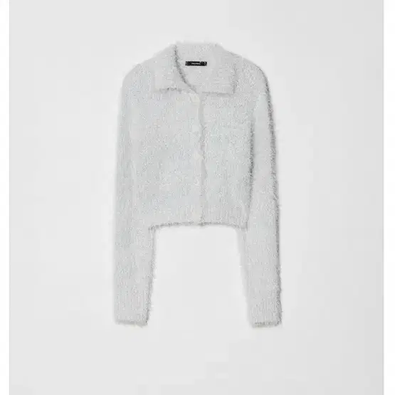 다이애그널 Fuzzy mixed knit cardigan 인스턴트펑크