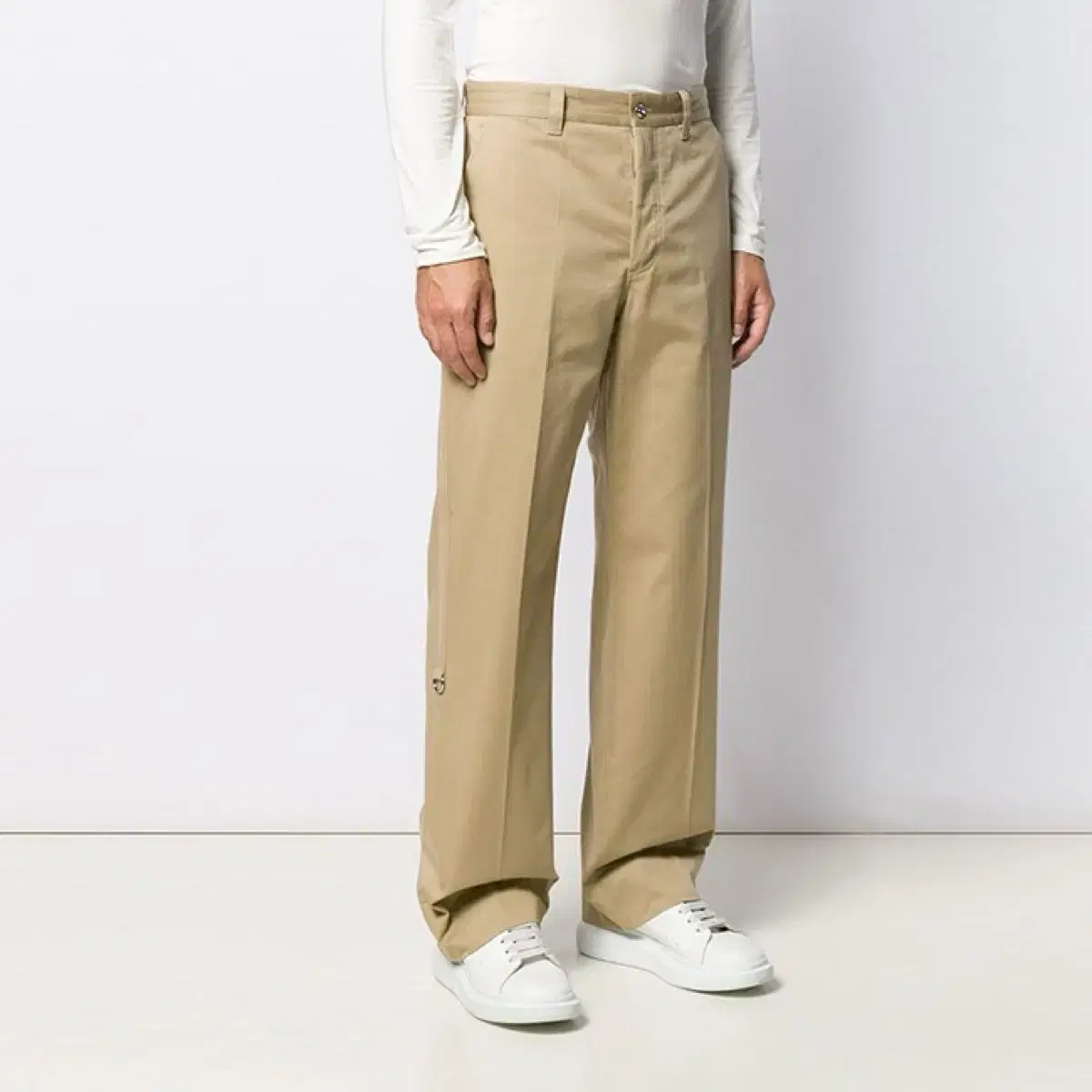 Burberry Gabardine Wide Trousers for sale (New)