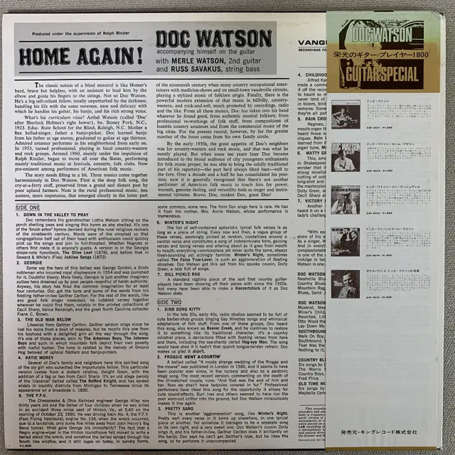 [POP] Doc Watson - Home Again LP