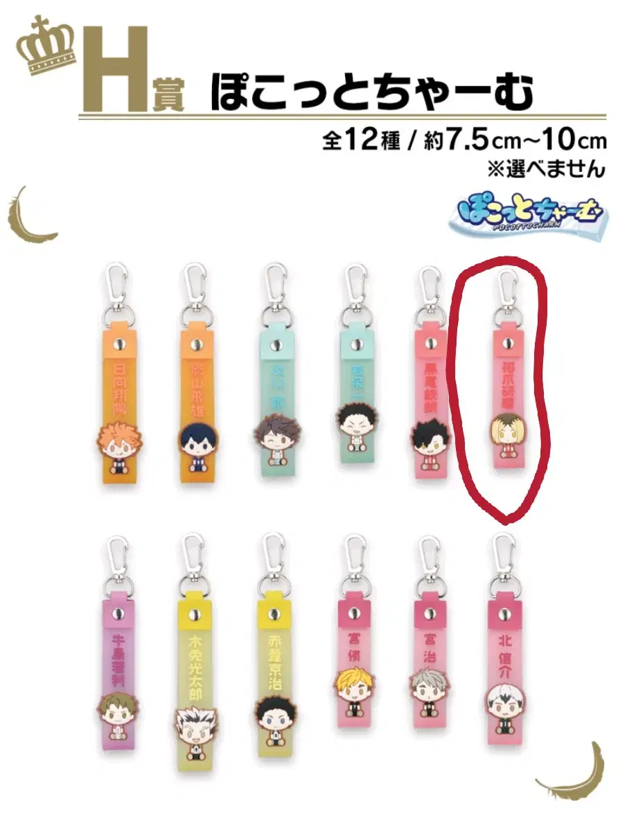 (Unsealed) *Last Price* haikyuu 10th Anniversary Kenma H-Shape Strap Keyring