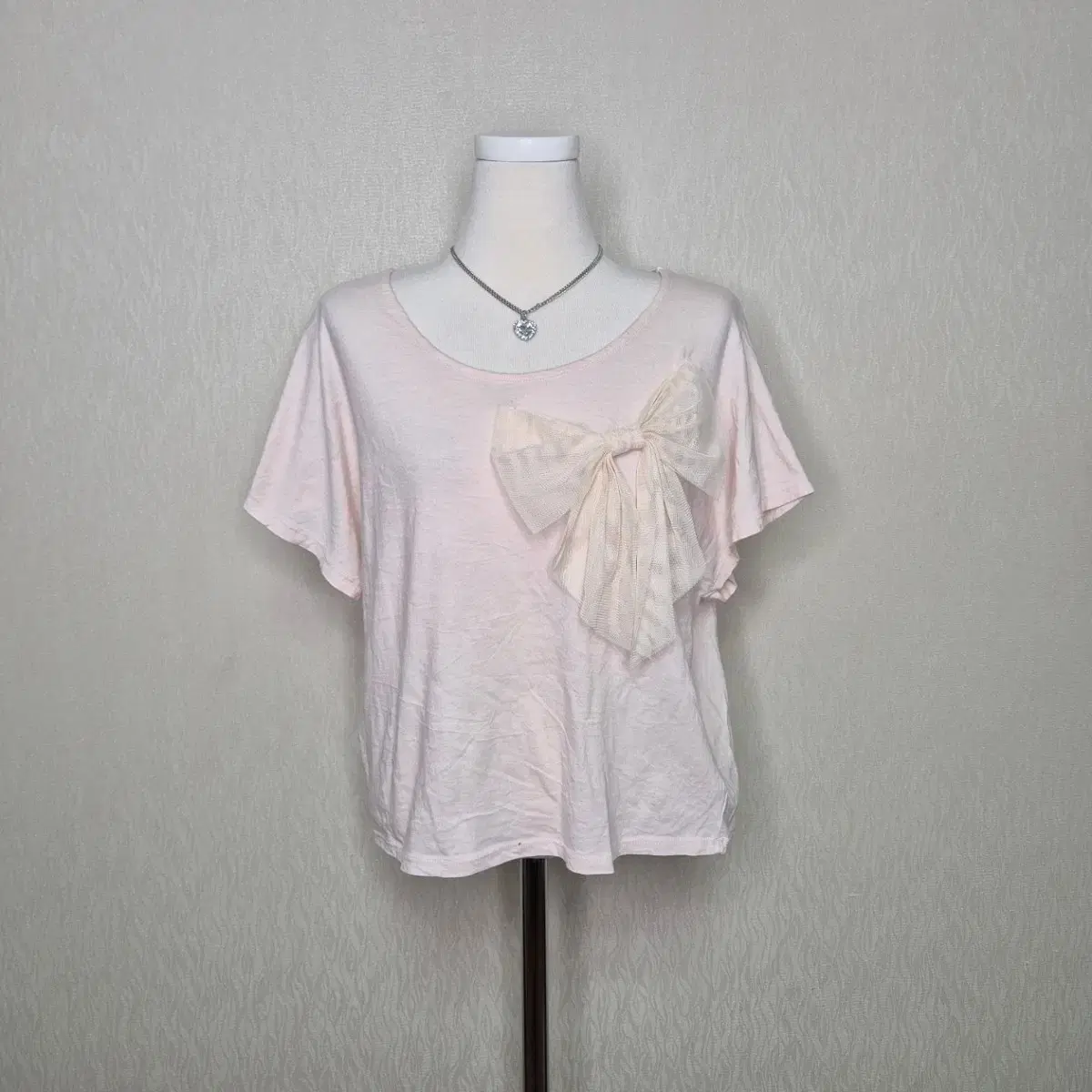 Vintage Gyaru Himegyaru Ribbon T-Shirt Mooncloth Rogal Pinto Rogal Top Balacore