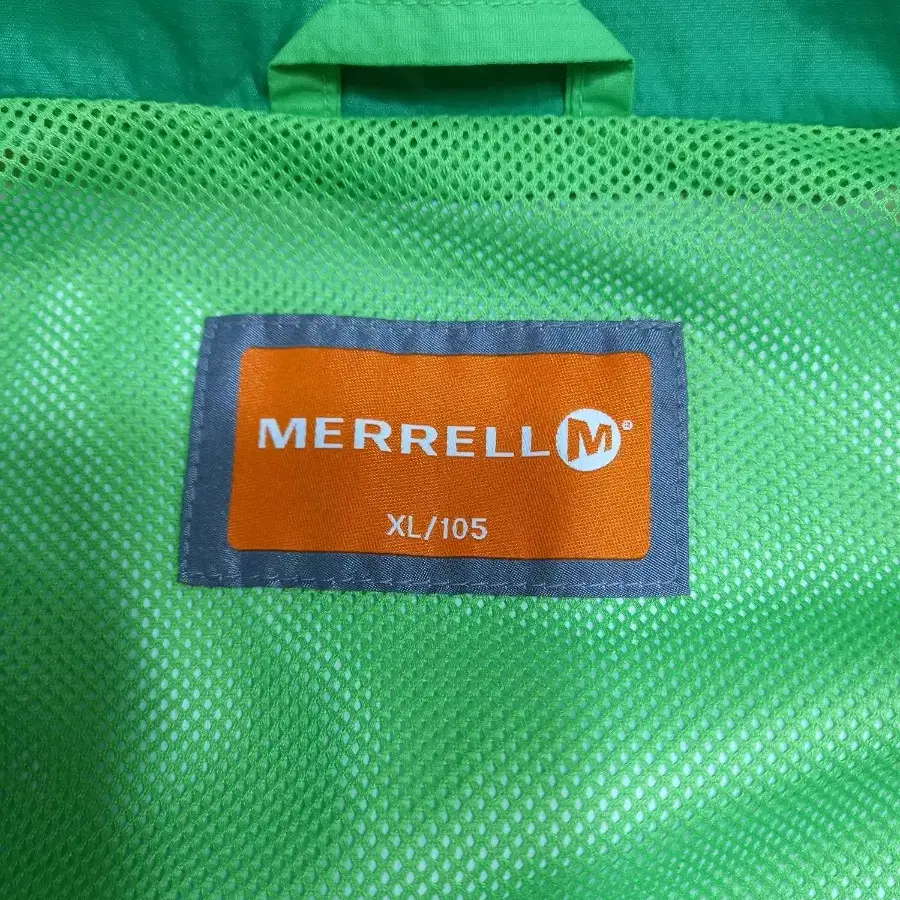 XL105 MERRELL 봄가을용 바람막이 등산복 연두 XL-301