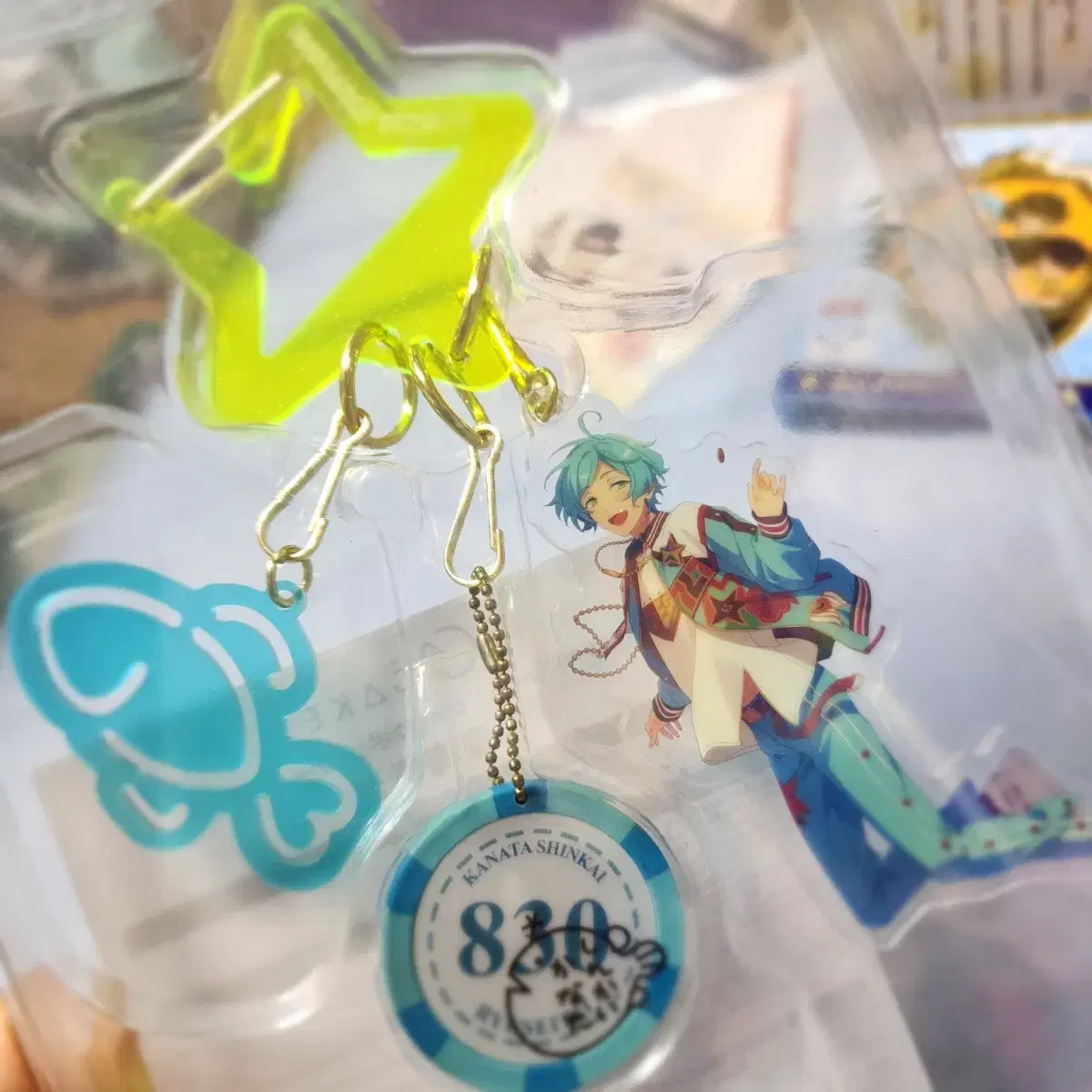 Kanata 7th Anniversary acrylic keyring cham