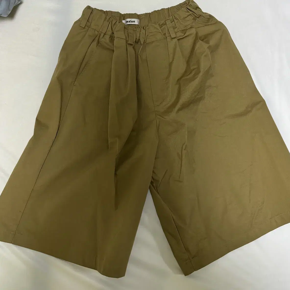 [2]Malen 말렌 unisex bermuda pants beige